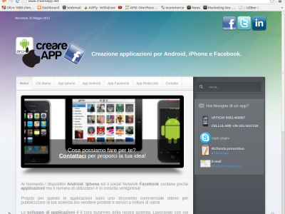 Creazione applicazioni per iphone, android e facebook