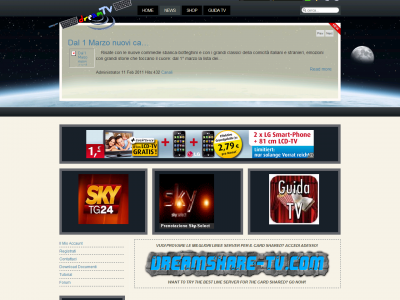 Creazione sito web per centro sky