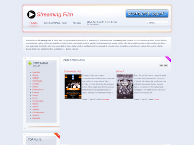 Creazione sito per streaming
