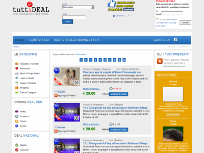 Creazione sito web per promozione DEAL