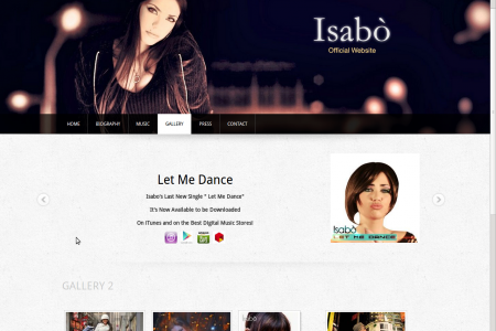 Sito web per Cantante