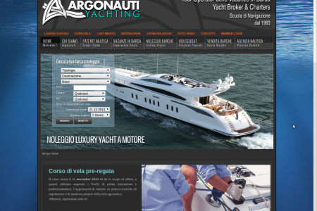 Sito web per Scuola di Vela e noleggio barche