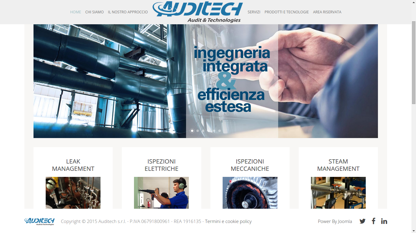 sito web per azienda auditech